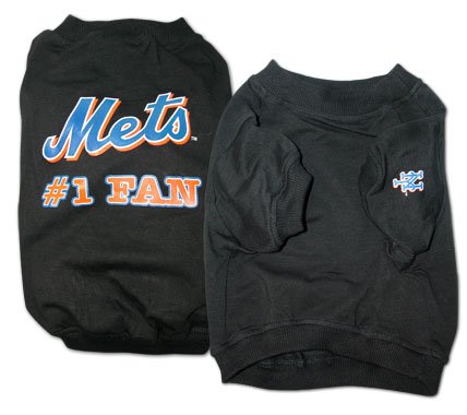 New York Mets #1 Fan Dog T-Shirt Size X-Large