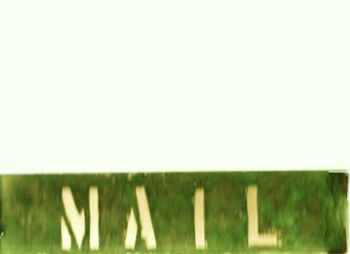 COPPER MAIL SIGN 3" X 12"