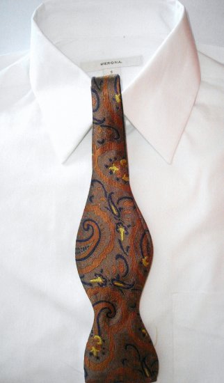 MEN'S PAISLEY SILK BOW TIE - FREE SHIPPING WORLDWIDE!