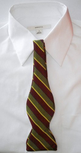MEN'S SILK SELF-TIE BOW TIE - FREE SHIPPING WORLDWIDE!