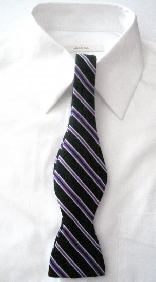 MEN'S SILK SELF-TIE BOW TIE - FREE SHIPPING WORLDWIDE!