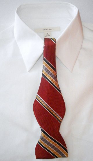 MEN'S SILK SELF-TIE BOW TIE - FREE SHIPPING WORLDWIDE!