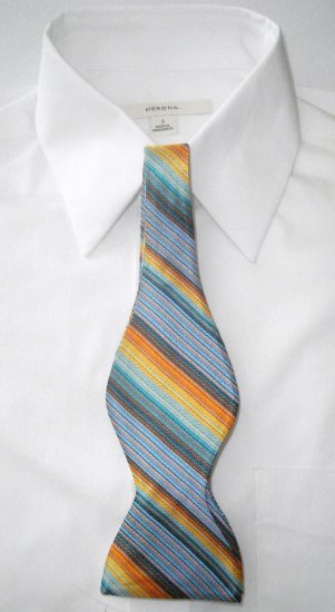 MEN'S SILK SELF-TIE BOW TIE - FREE SHIPPING WORLDWIDE!