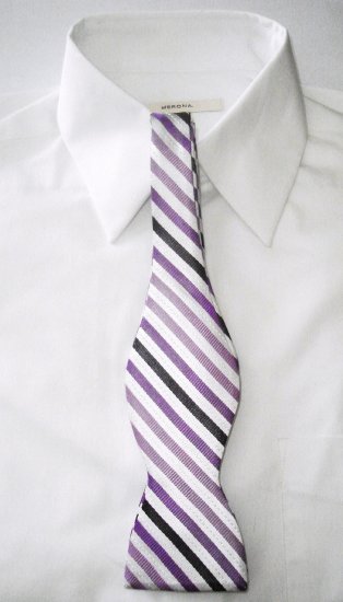 MEN'S SILK SELF-TIE BOW TIE - FREE SHIPPING WORLDWIDE!