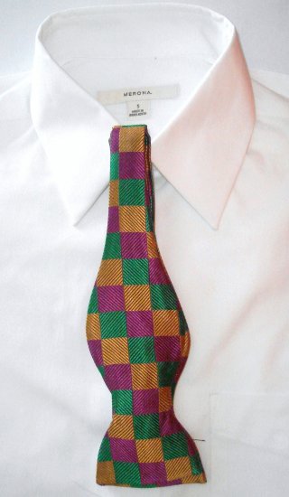 MEN'S SILK SELF-TIE BOW TIE - FREE SHIPPING WORLDWIDE!