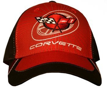 C5 Corvette Black and Red Logo Hat