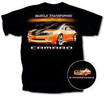 Camaro Muscle Transformed Black T-Shirt - L