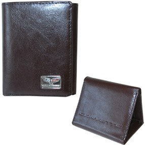 Corvette C6 Wallet - Brown Leather