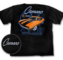 Camaro Z/28 Supercharged 69 Black T-Shirt - M