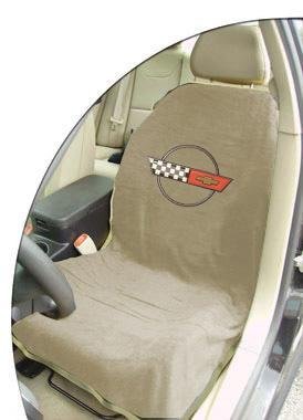 C4 Corvette Seat Armour 100% Cotton Seat Cover 2PK Tan