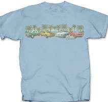 Camaro's Among the Palms Light Blue T-Shirt - 2XL
