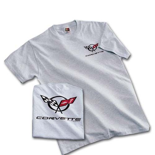 C5 Corvette Gray Ash Silk Screened T-Shirt - XL