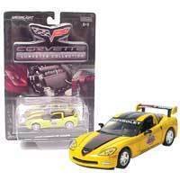 C6 2005 Daytona 500 Yellow & Blk Corvette 1:64 Diecast