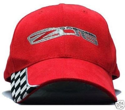 C6 Corvette Z06 Checker Edge Hat - Red