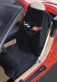 C5 Corvette Seat Armour 100% Cotton Seat Cover 2PK Blk