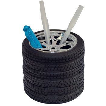 Wheel and Tire Pen Pencil Holder