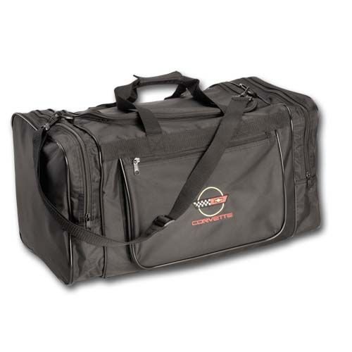 C4 Corvette Black Nylon Sport Bag