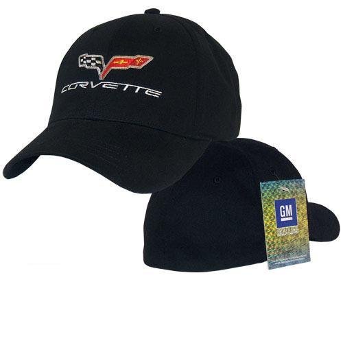 C6 Corvette Black Script Max Flex Hat