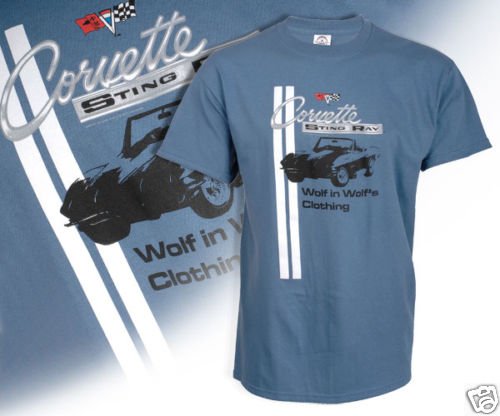 C2 Corvette "Wolf's Clothing" Blue T-Shirt - XL