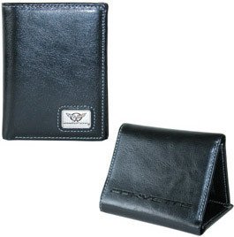 Corvette C5 Wallet - Black Leather