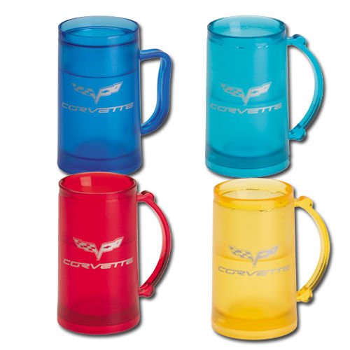 C6 Corvette Freezer Mug - Red