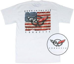 C5 Corvette "Born In The USA" White T-Shirt - M