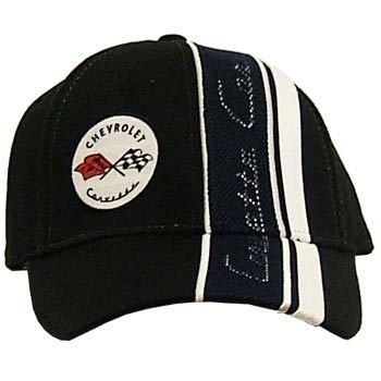 C1 Corvette Inset Mesh Black Twill Hat