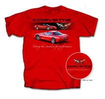 C5 Corvette "Setting the Standard..." Red T-Shirt - L