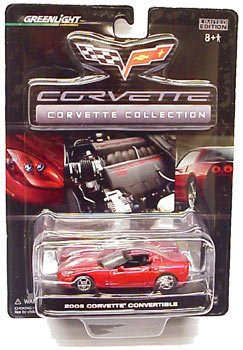 2005 Magnetic Red 1:64 C6 Convertible Corvette Diecast