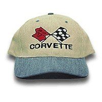 C3 Corvette Blue & Khaki Low Profile Brushed Twill Hat