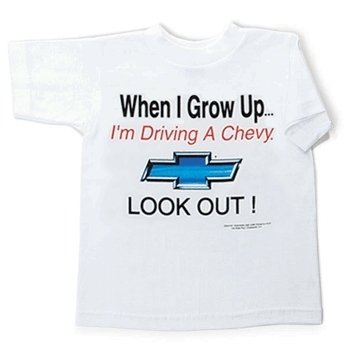 Children's Chevy "When I Grow Up" White T-Shirt - 10-12