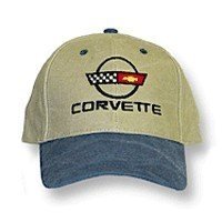 C4 Corvette Blue & Khaki Low Profile Brushed Twill Hat