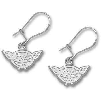 C5 Corvette Sterling Silver Dangle Earrings