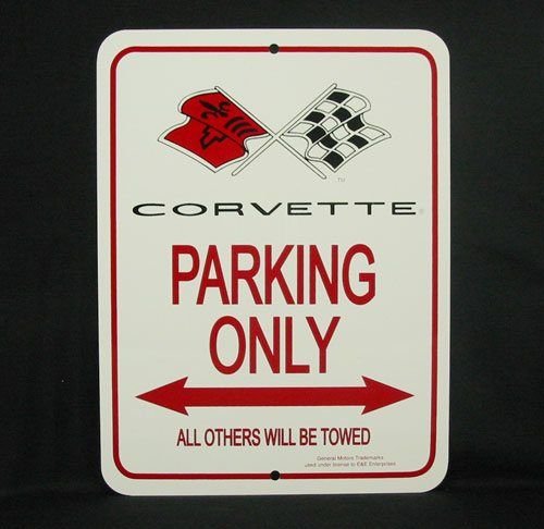 C3 1968-1972 Corvette Parking Only Sign