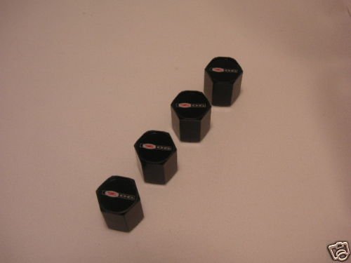 Z06 Corvette Logo Valve Stem Caps - Black - (Set of 4)