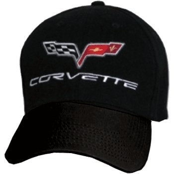 C6 Corvette Black Low Profile Brushed Twill Hat