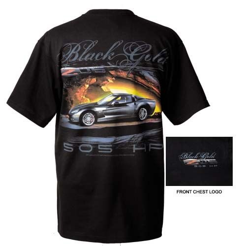 C6 Z06 Corvette "Black Gold" 505HP T-Shirt - M