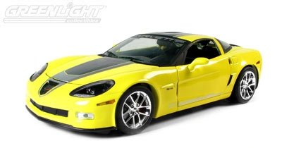C6 2009 Yellow Corvette Z06 GT-1 1:24th Diecast