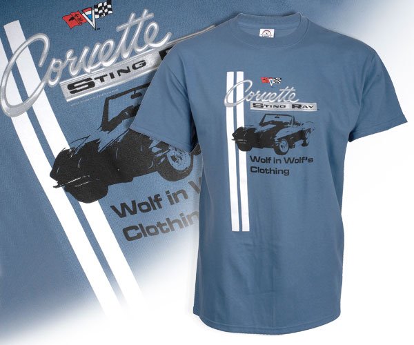 C2 Corvette "Wolf's Clothing" Blue T-Shirt - M