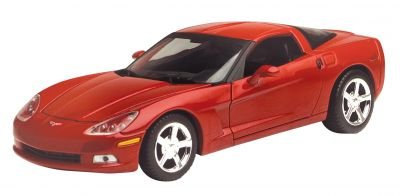 C6 2005 Red Corvette Coupe 1:24 Diecast