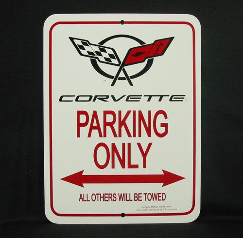 C5 1997-2004 Corvette Parking Only Sign
