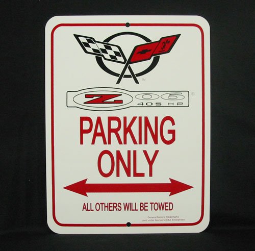 C5 Z06 1997-2004 Corvette Parking Only Sign