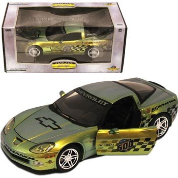 2008 Indy 500 Corvette ZO6 E85 Gold Rush 1:24 Diecast