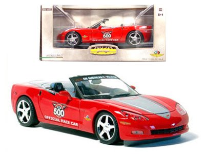 2005 Indy 500 Red and Silver C6 Corvette Conv. 1:24 Diecast