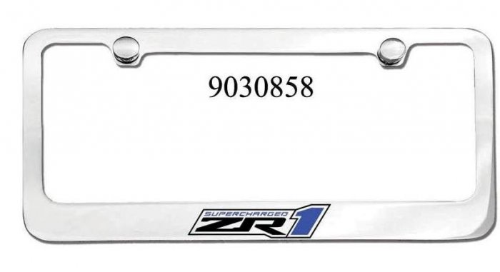 ZR1 Corvette Engraved License Plate Frame