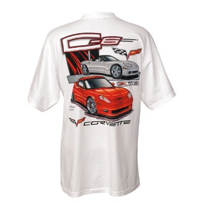 C6 Z06 and Convertible Corvette Cotton T-Shirt - M