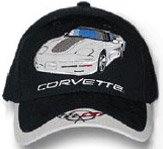 C5 Corvette Black/Gray Car Low Profile Cotton Hat