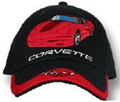 C5 Corvette Black/Red Car Low Profile Cotton Hat