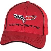 C6 Corvette Red Flex Fit Hat