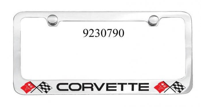 C3 Corvette Engraved License Plate Frame